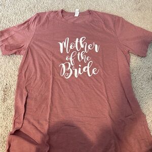 Mother of the Bride T-Shirt in Pink